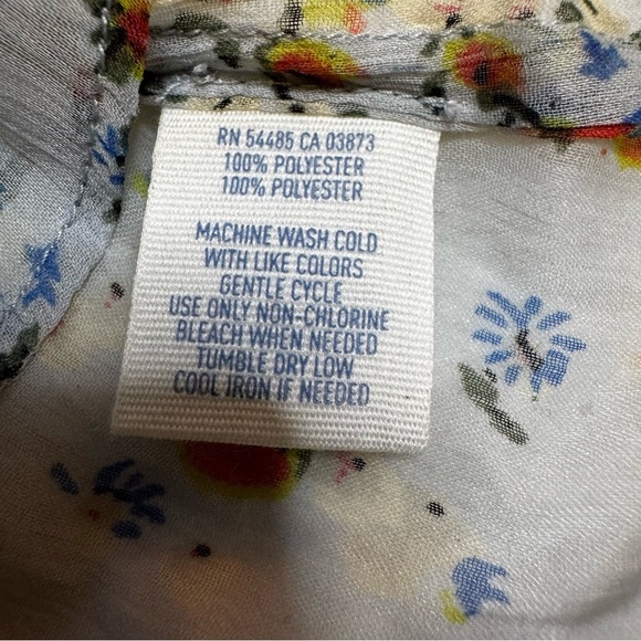 Aerie Blue Floral Tank Top Size M Flowy Design Perfect for Layering Vintage NWT - Picture 8 of 12